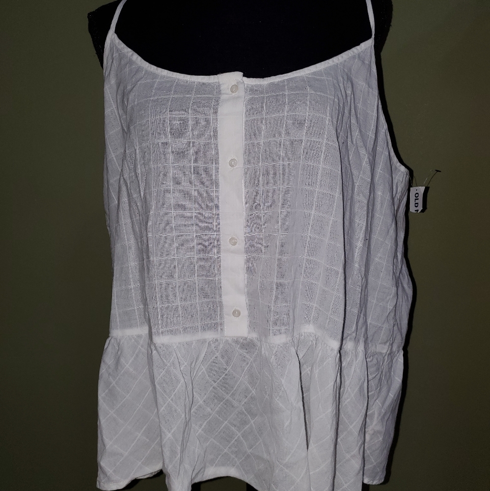 4 for 25 Nwt White Cotton Tank